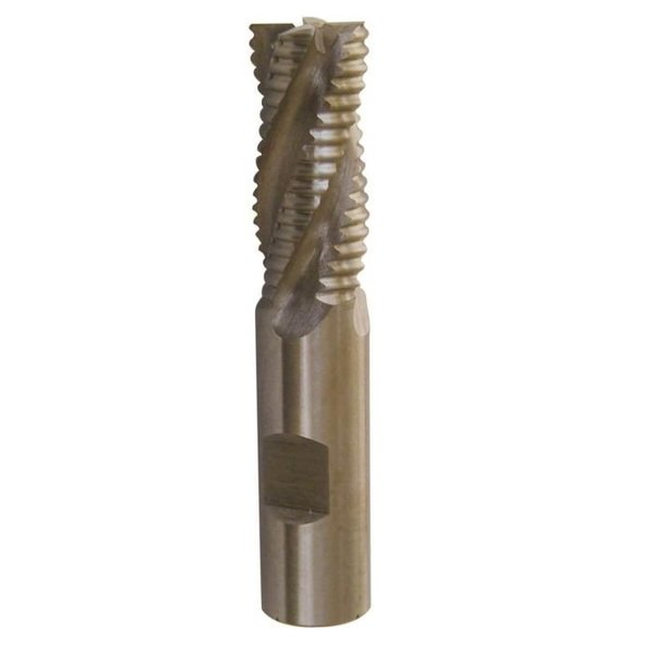 Qualtech Roughing End Mill, NonCenter Cutting, Series DWC, 34 Diameter Cutter, 334 Overall Length, 15 DWC3/4